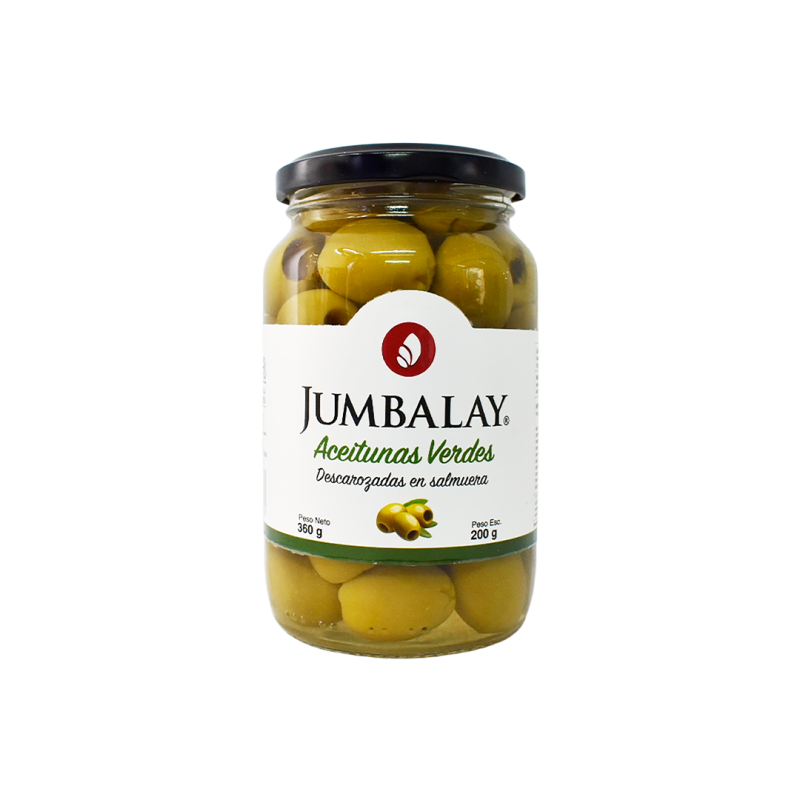Aceitunas Verdes Descarozadas - Jumbalay - Frasco X 360 G